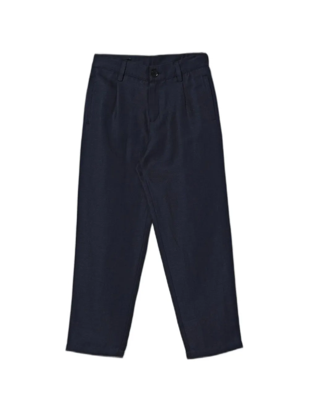 Emporio Armani Kids logo-embroidered chino pants - Blu