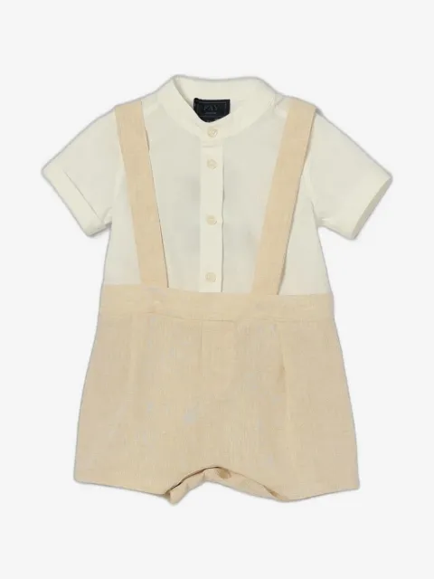 Fay Kids dungaree-style shorts tracksuit