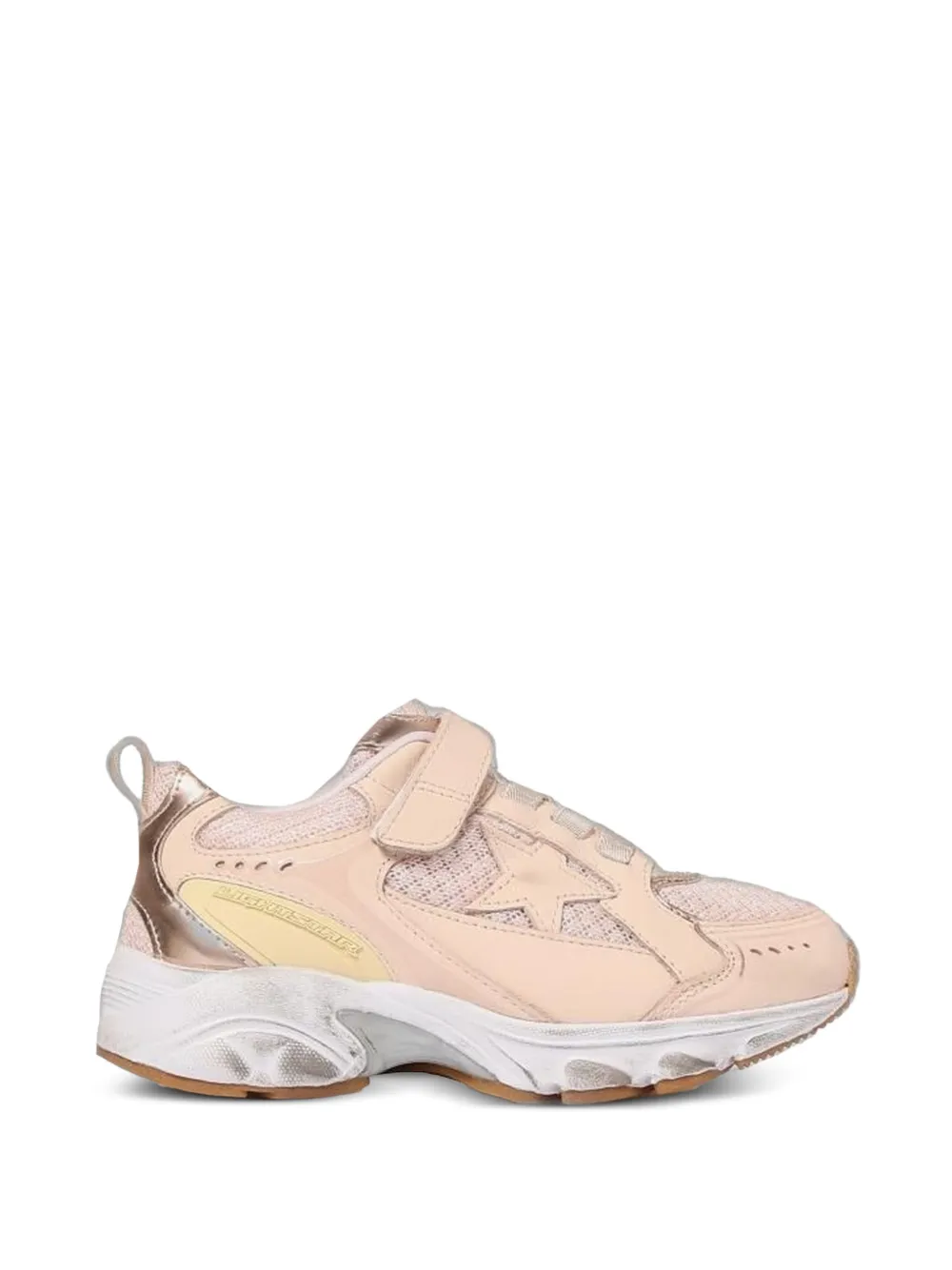 Golden Goose Kids Lightstar touch-strap sneakers - Rosa