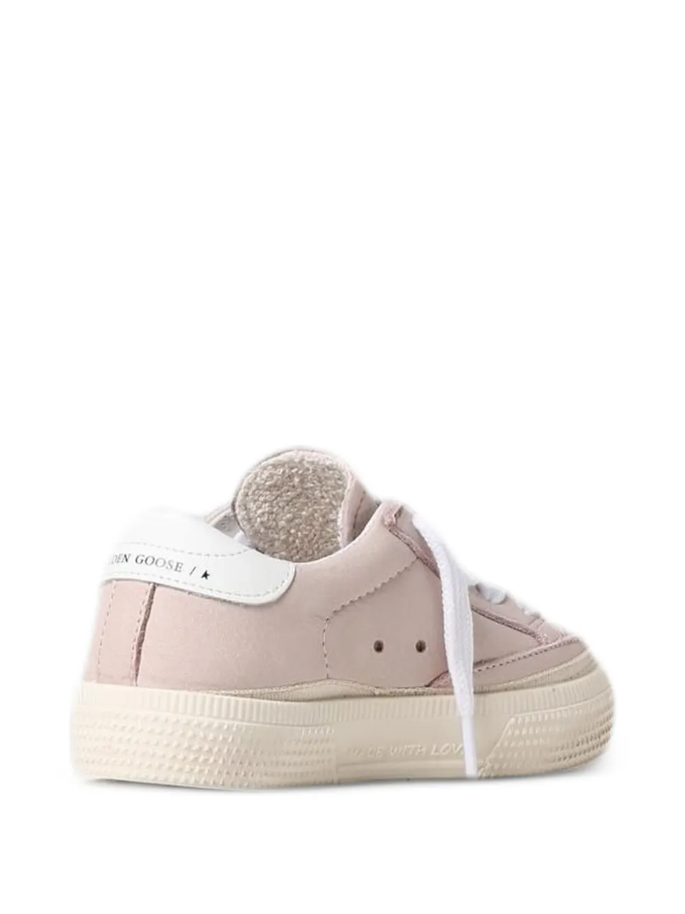 Golden Goose Kids May leather sneakers Roze