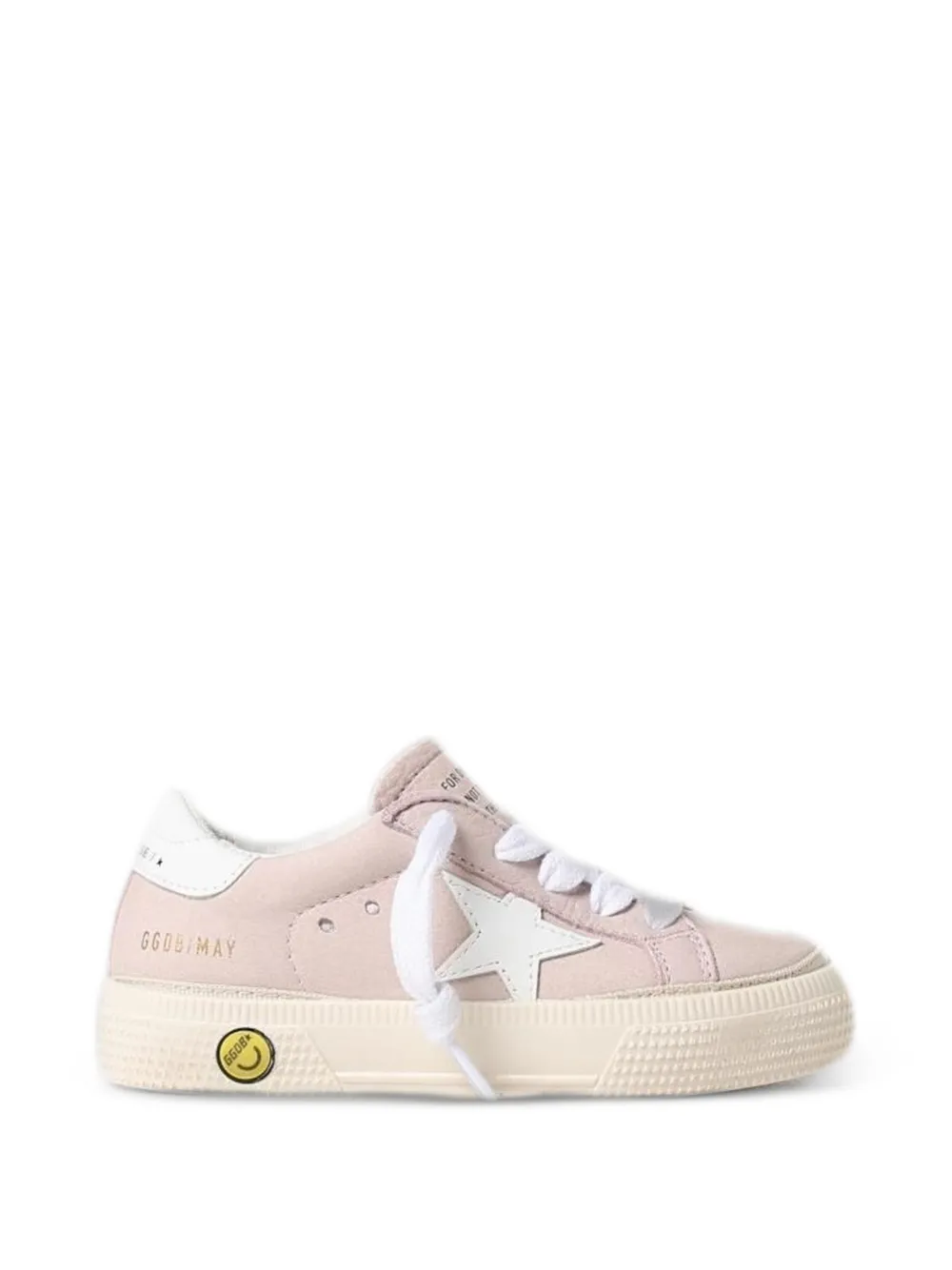Golden Goose Kids May leather sneakers - Rosa