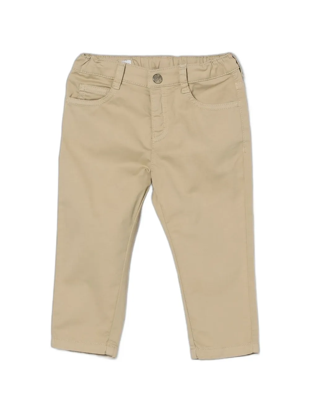 Emporio Armani Kids straight-leg trousers - Toni neutri