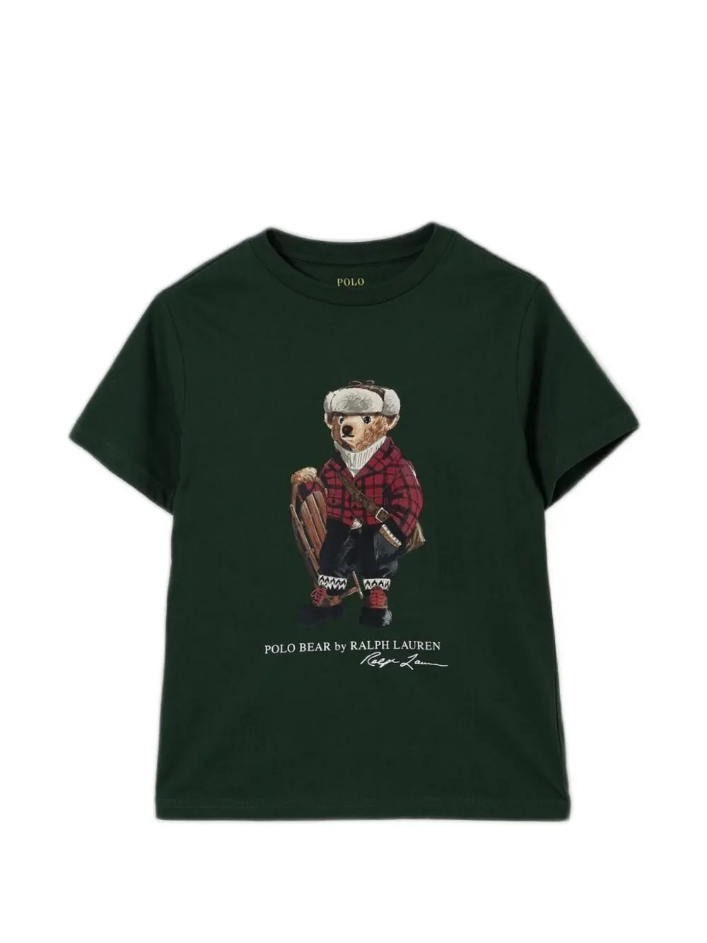 POLO RALPH LAUREN KIDS Polo Bear print T-shirt - Verde
