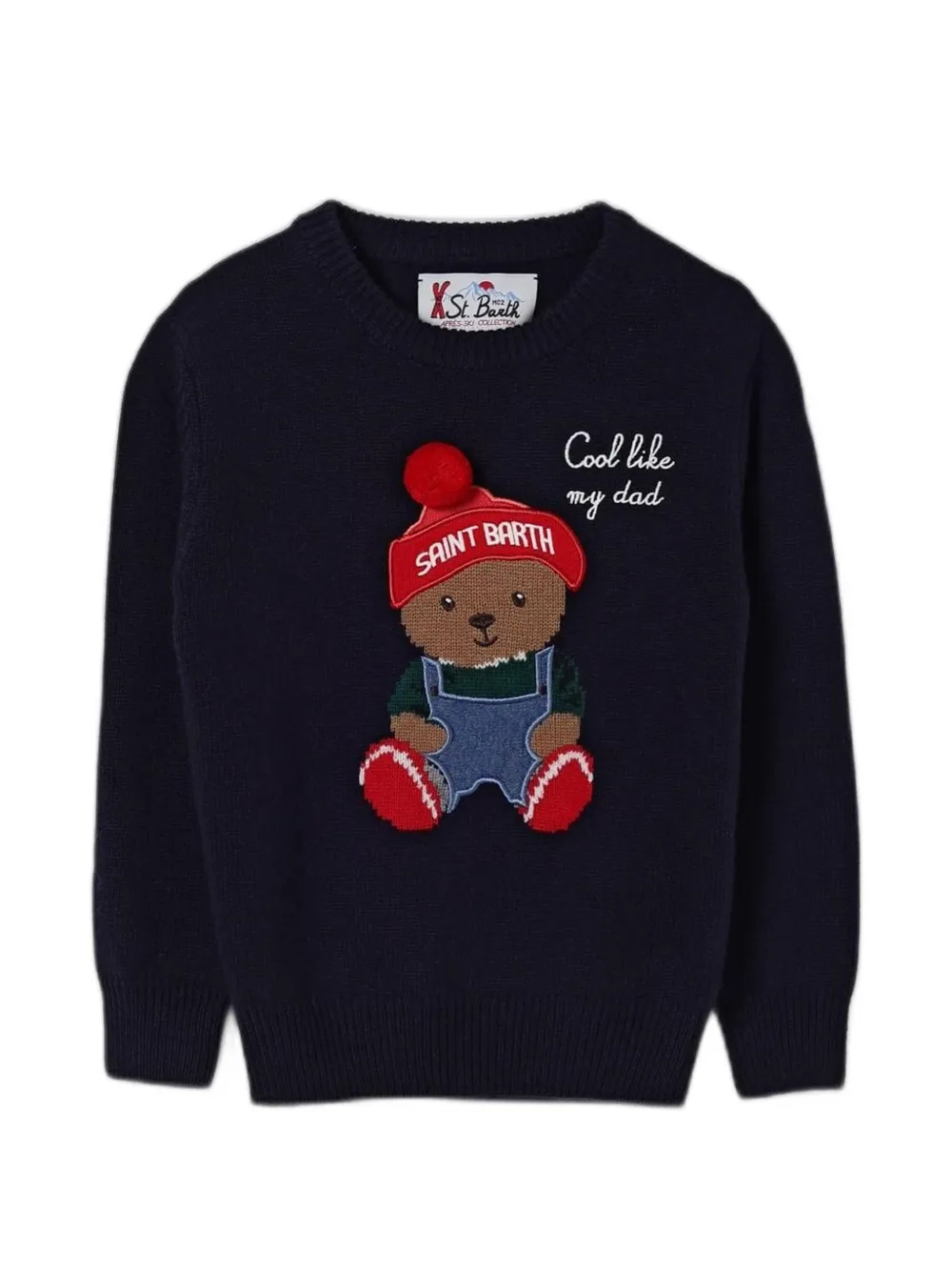MC2 Saint Barth Kids Douglas Cool Bear trui Blauw