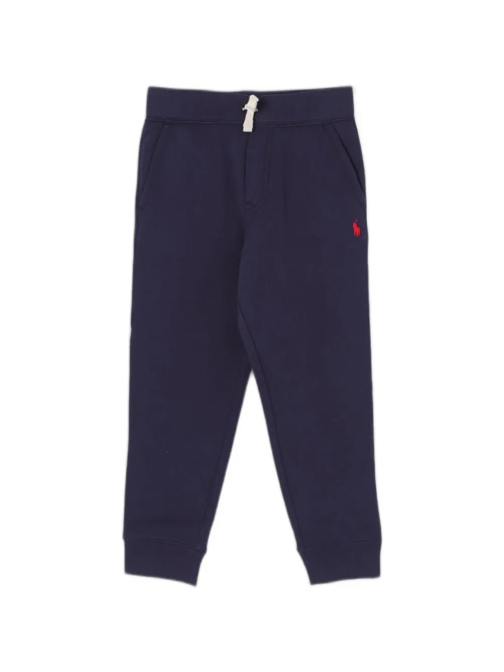 POLO RALPH LAUREN KIDS logo-embroidered drawstring track pants - Blu