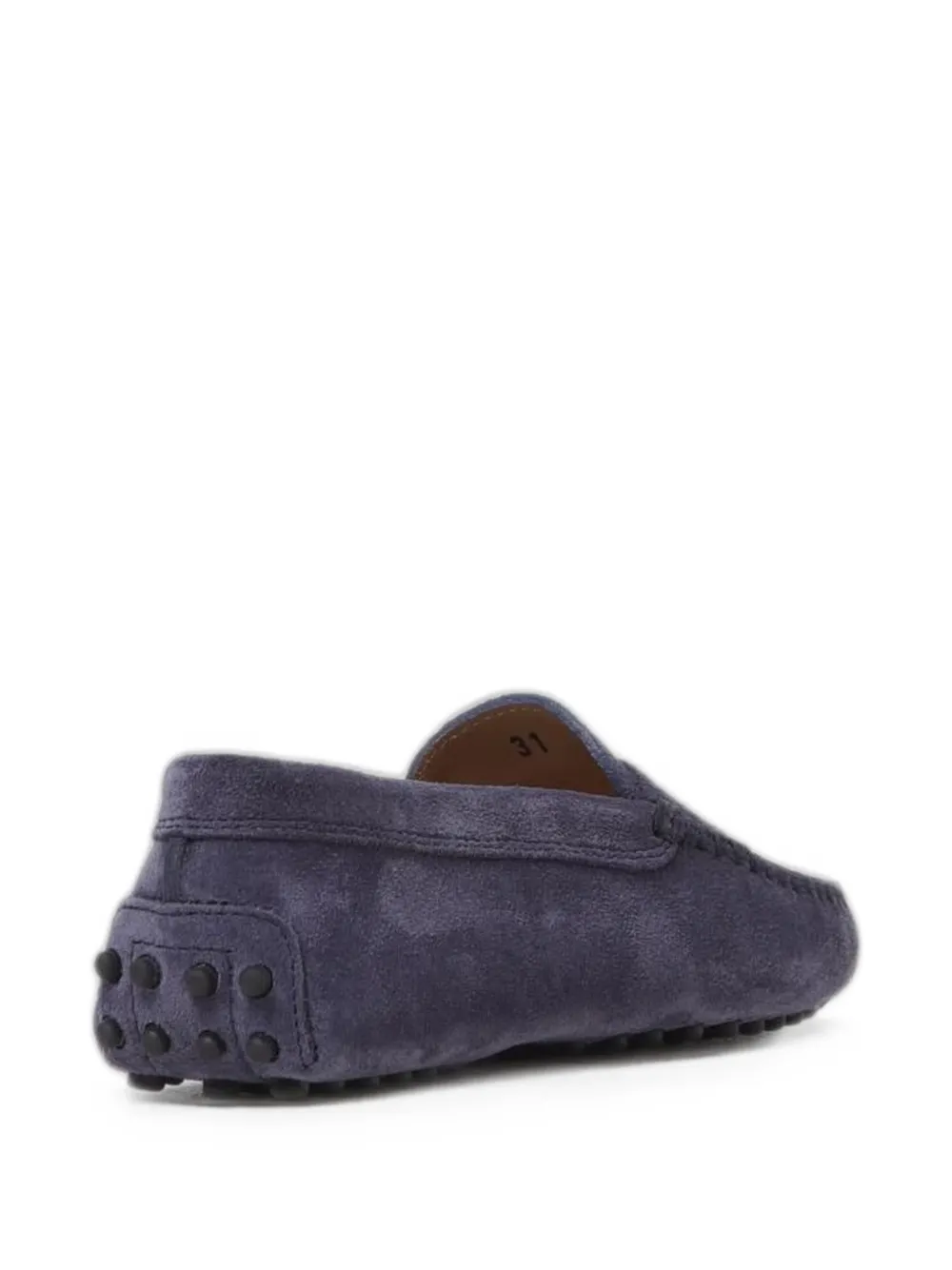 Tod's Kids Gommino suède loafers Blauw