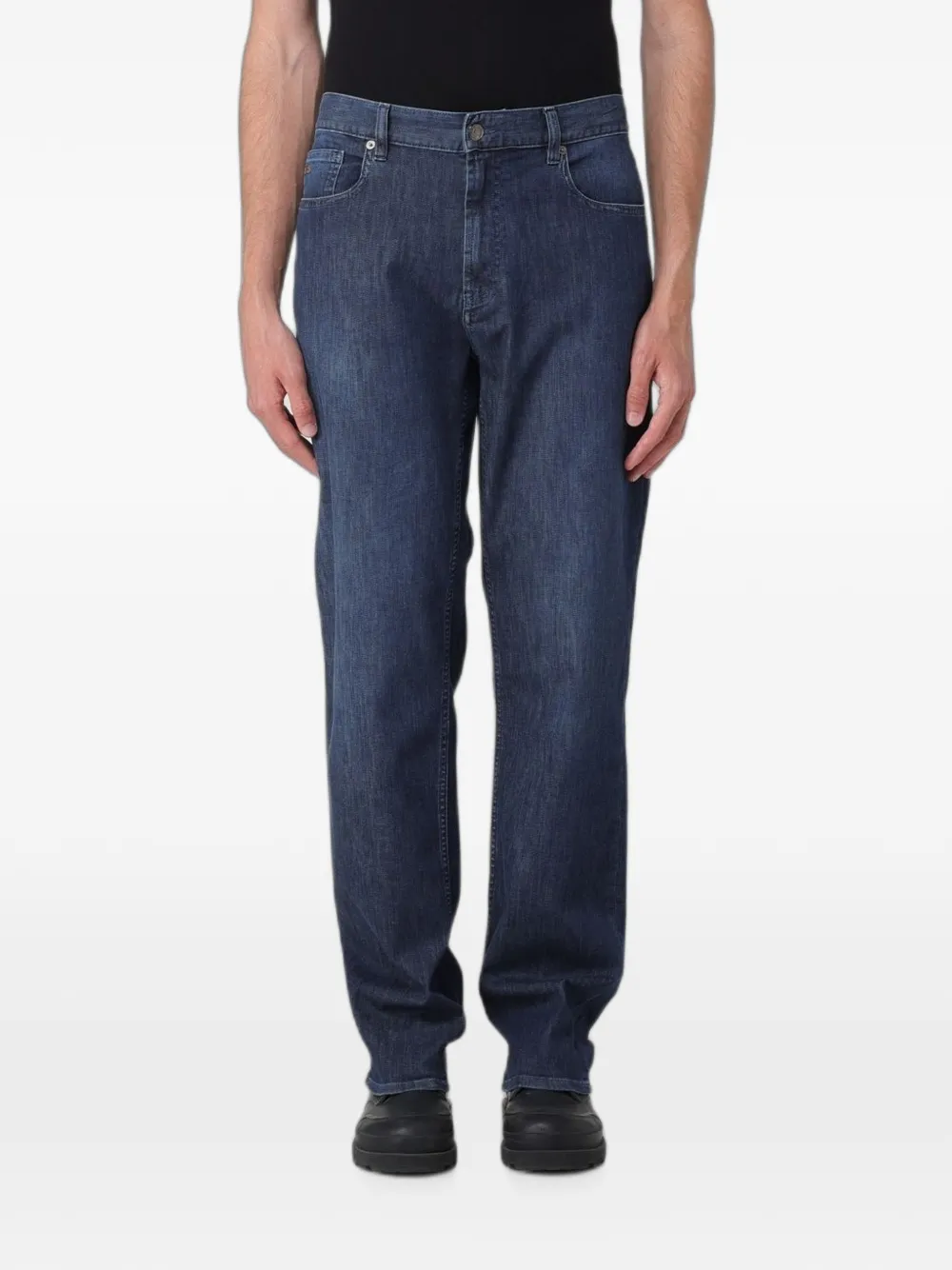 Emporio Armani regular-fit stretch-denim jeans - Blu
