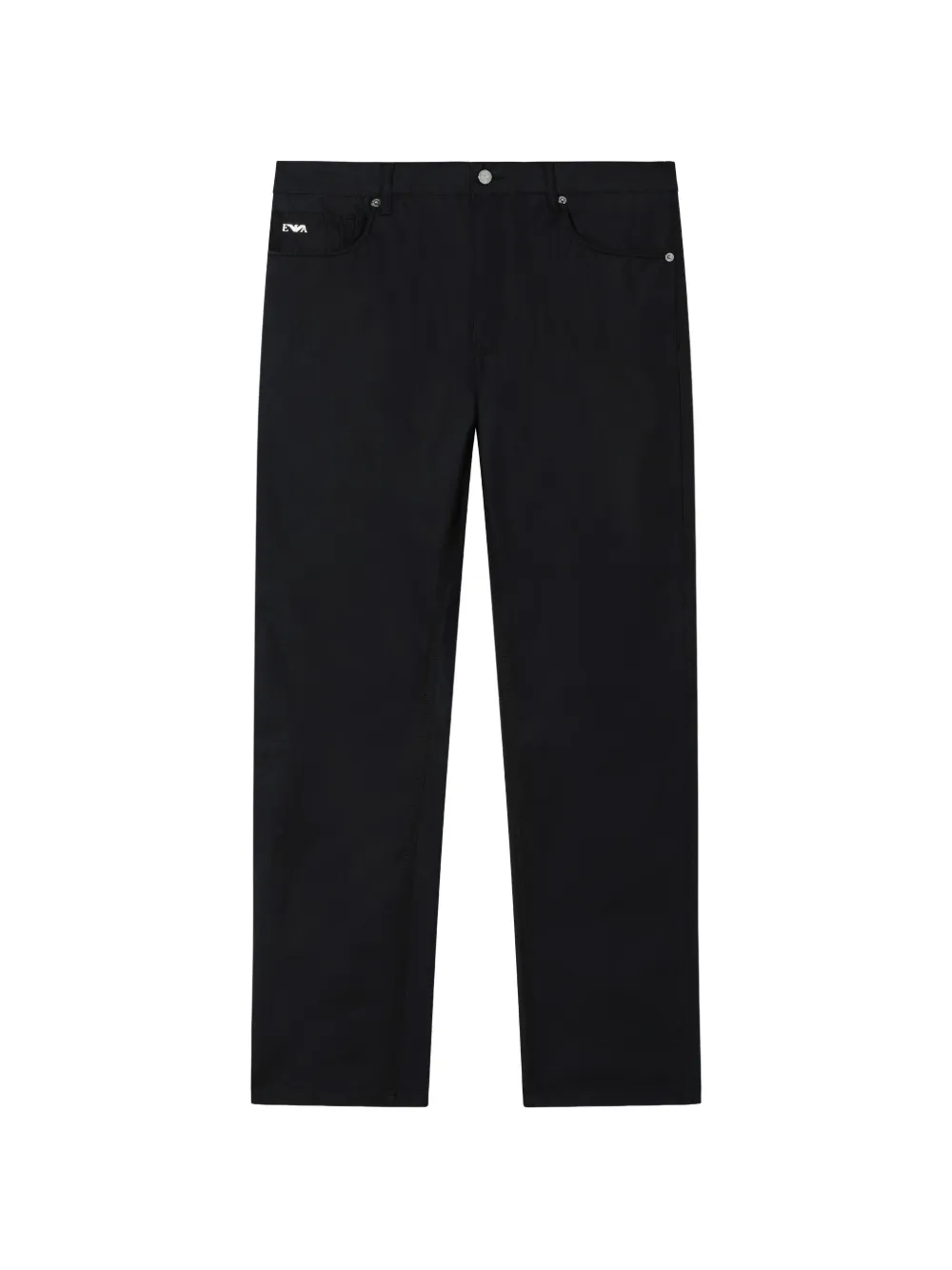 Emporio Armani J76 five-pocket cotton trousers - Nero