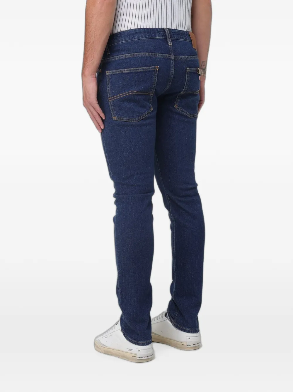 Emporio Armani J06 low-waist slim-fit jeans Blauw