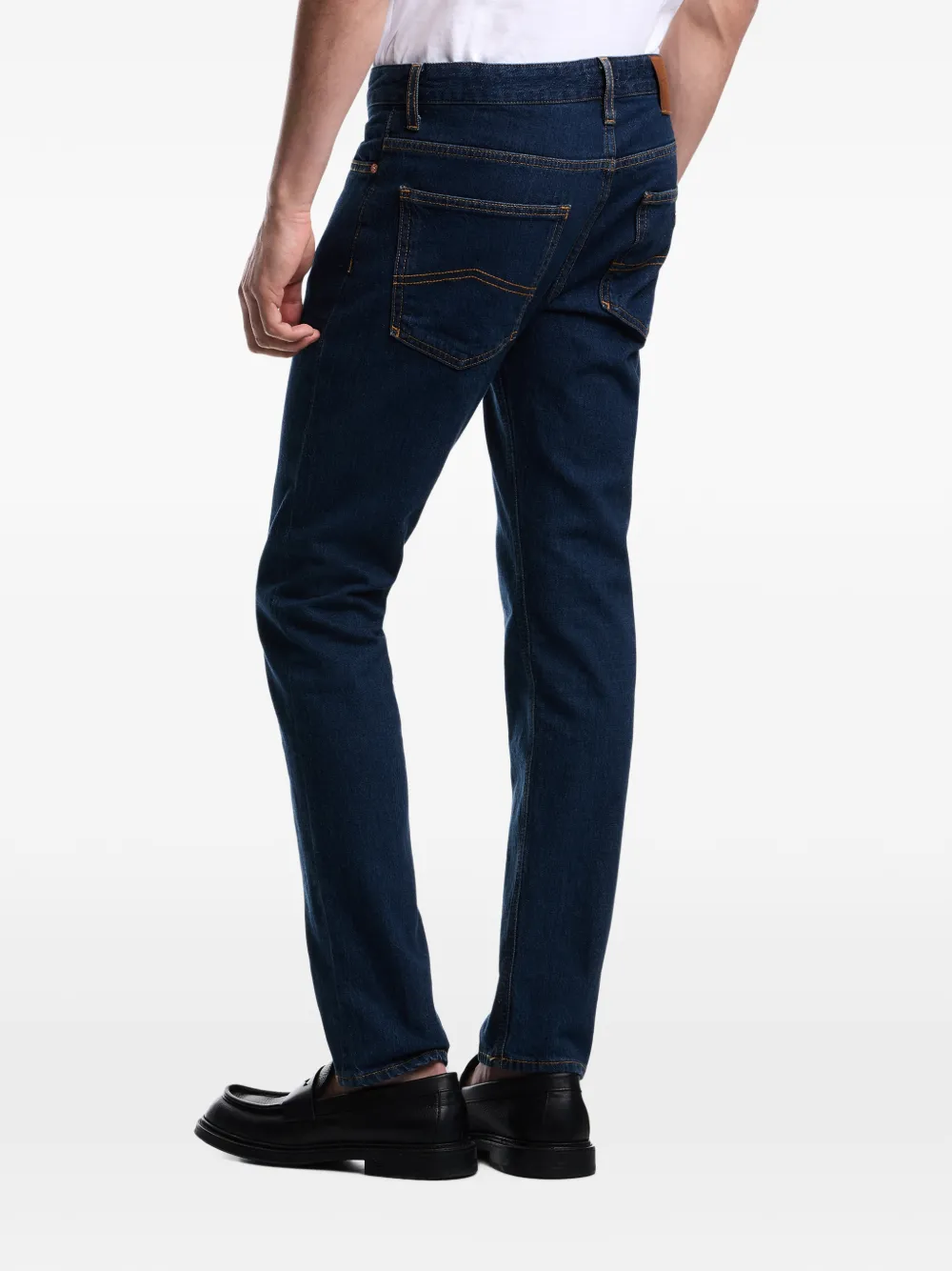 Emporio Armani J06 low-waist slim-fit jeans Blauw