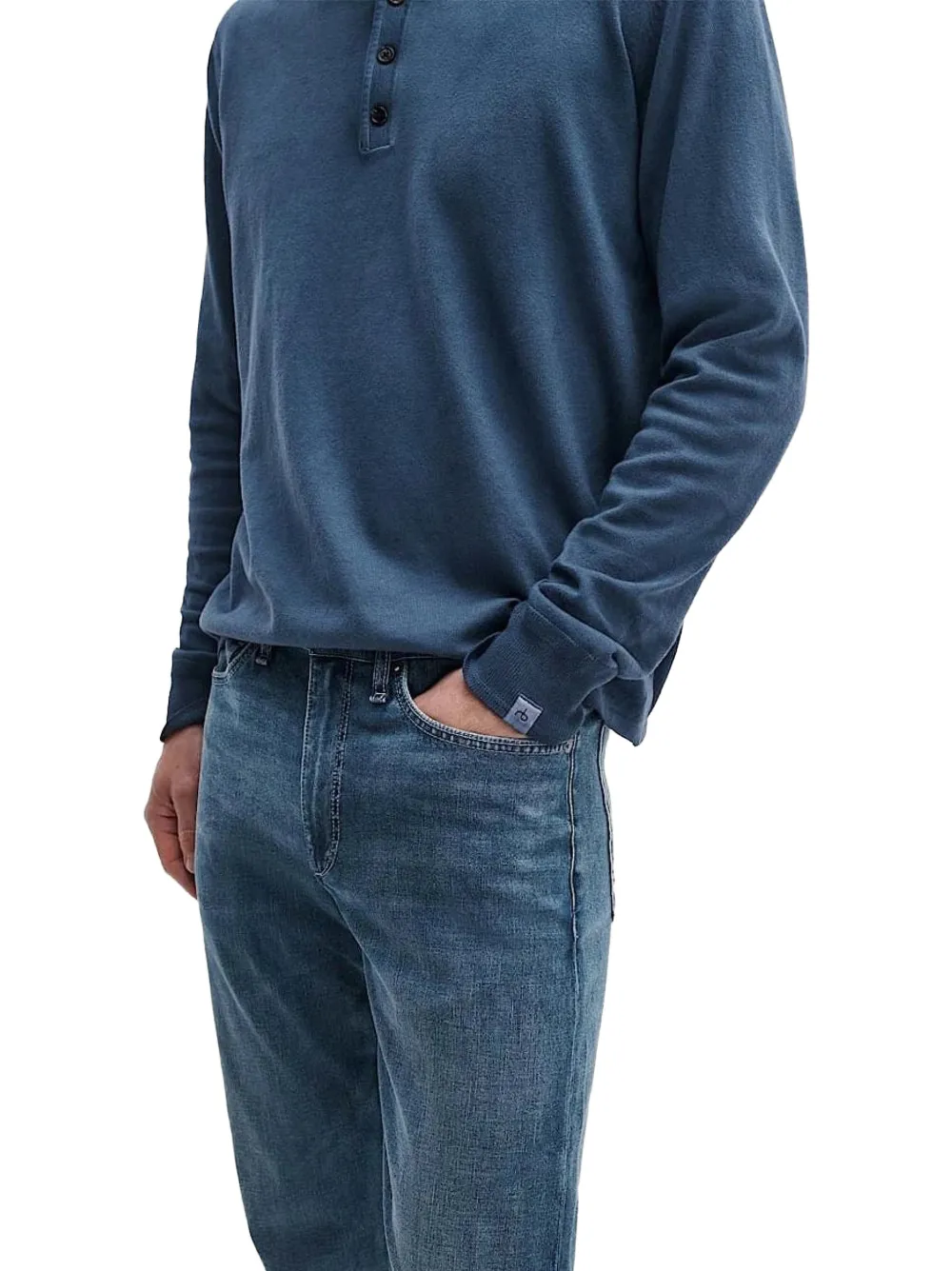 rag & bone Slim-fit jeans Blauw