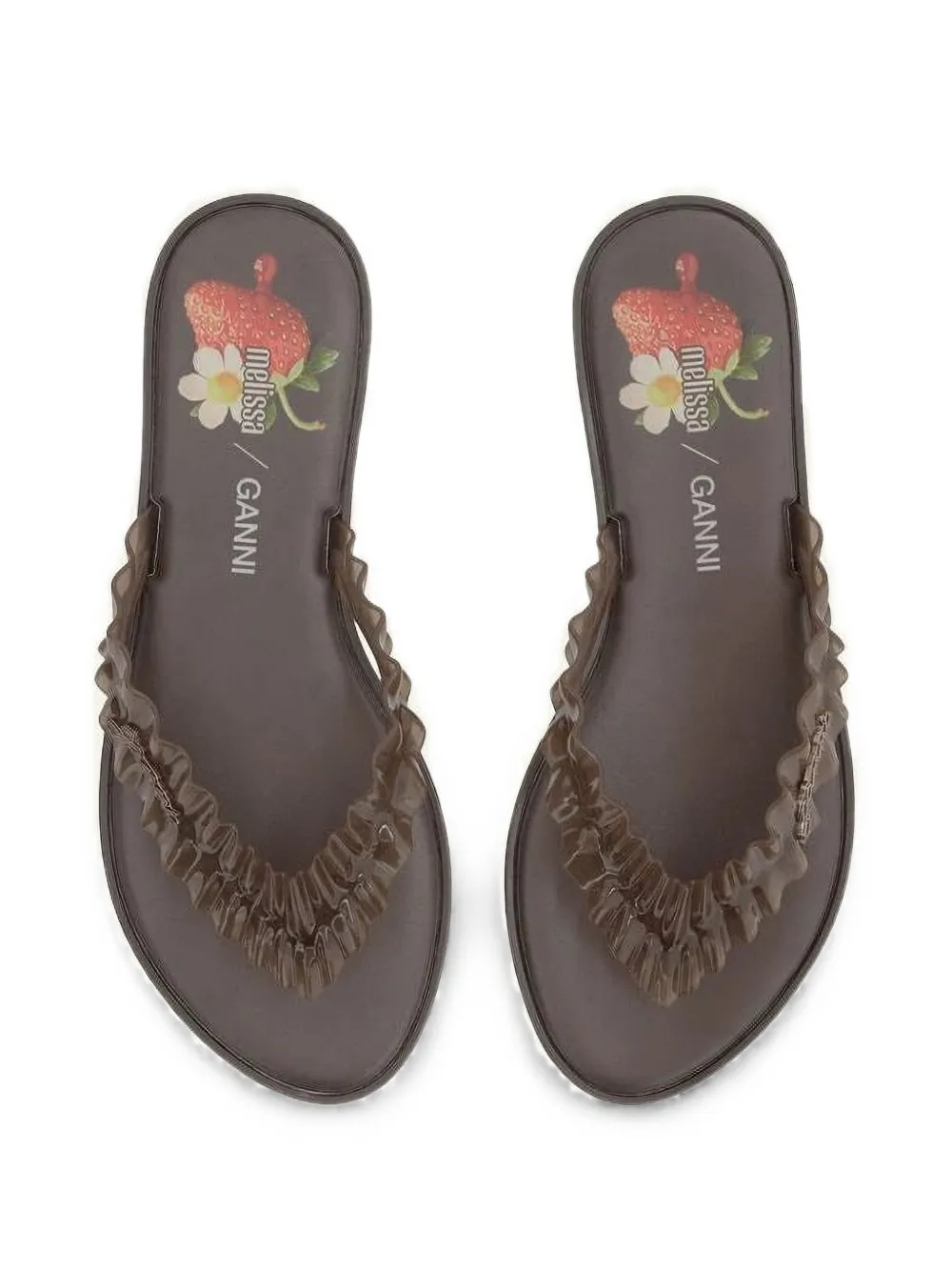 GANNI Melissa flip flops Bruin