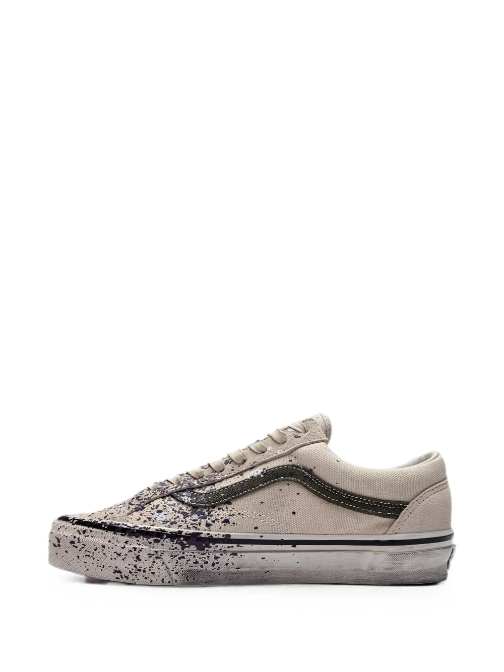 Vans Premium Old Skool paint-splatter sneakers Beige
