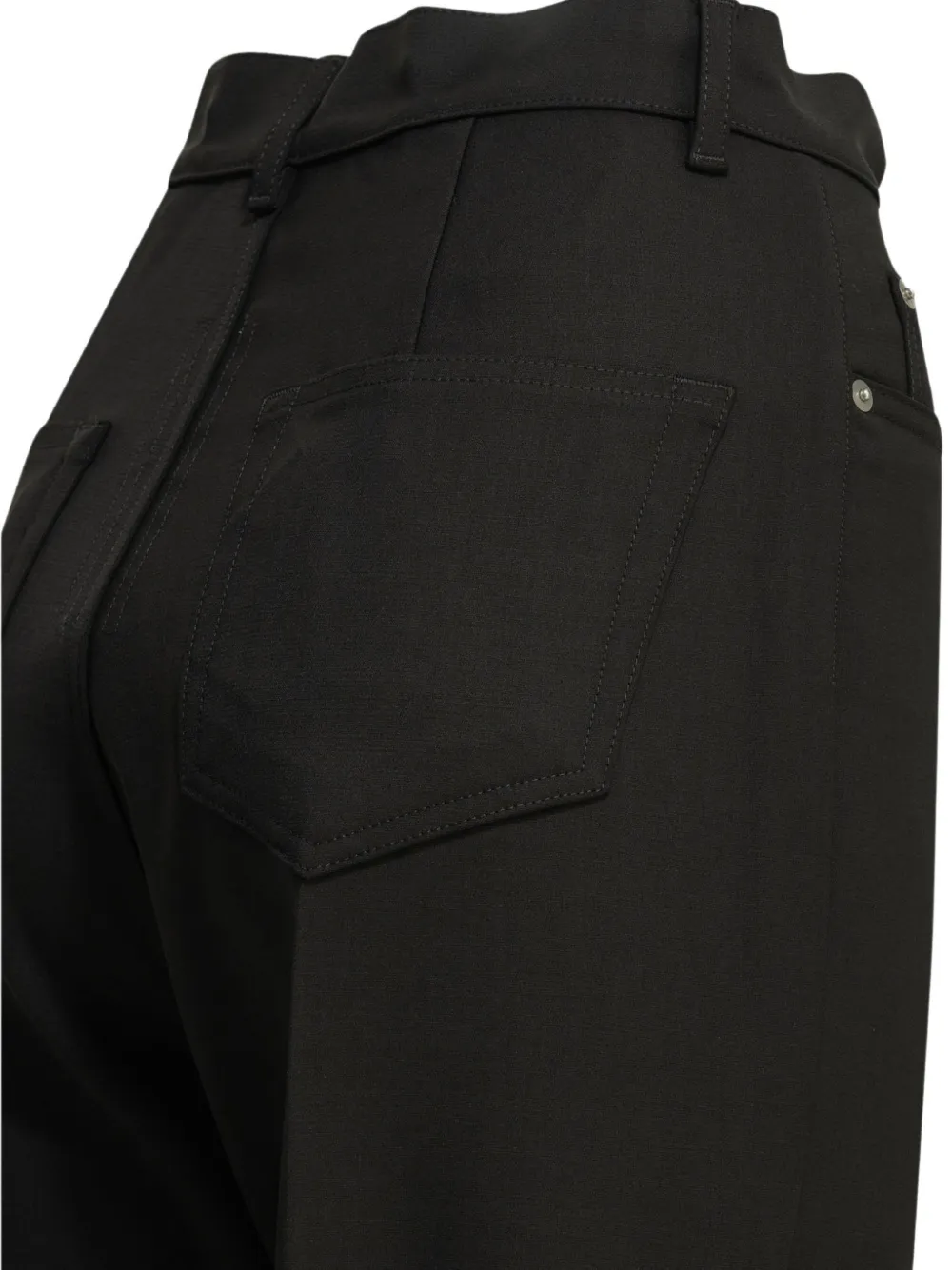 Rick Owens Flared broek Zwart