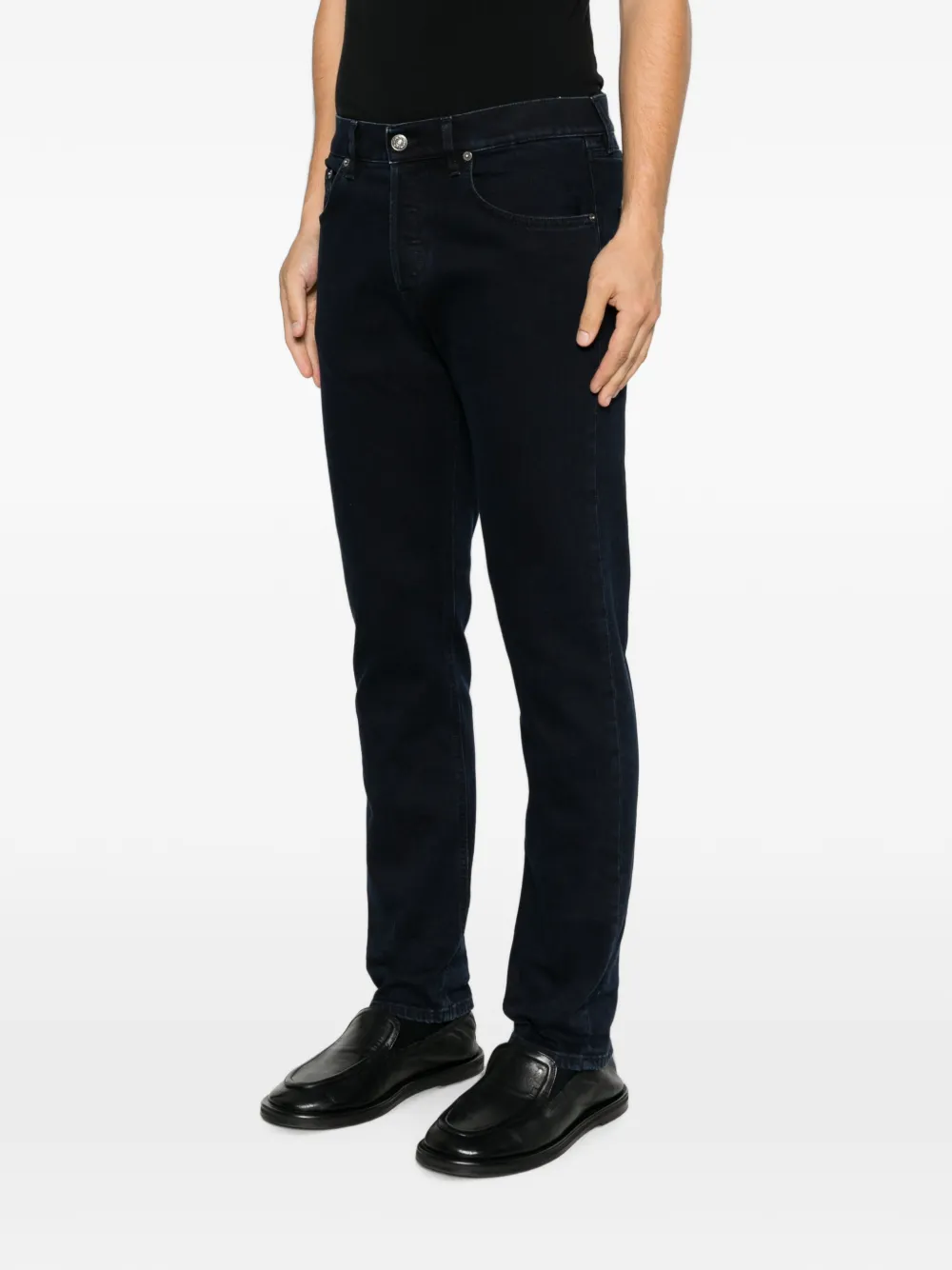 DONDUP Jeans met logopatch Blauw