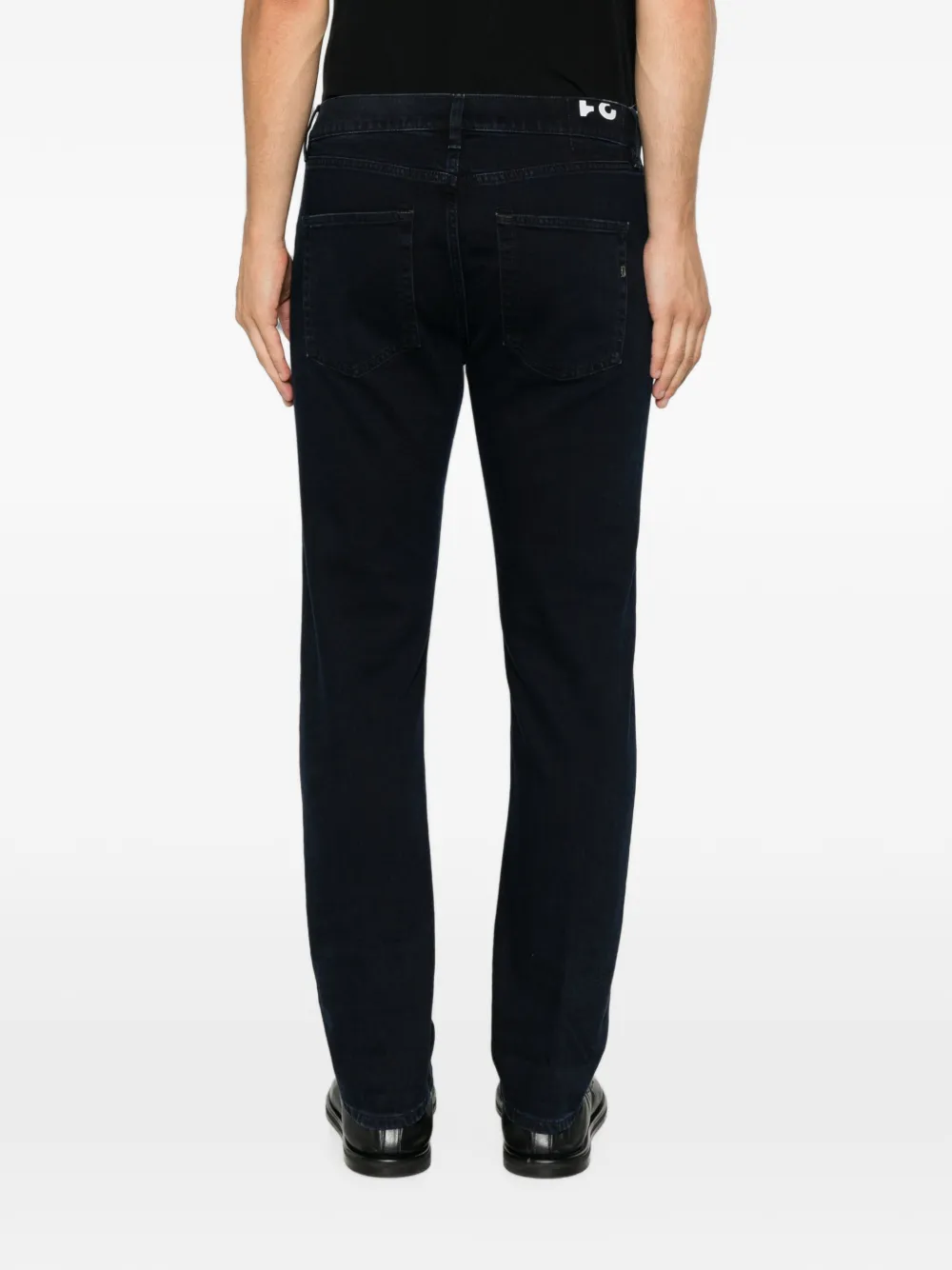 DONDUP Jeans met logopatch Blauw