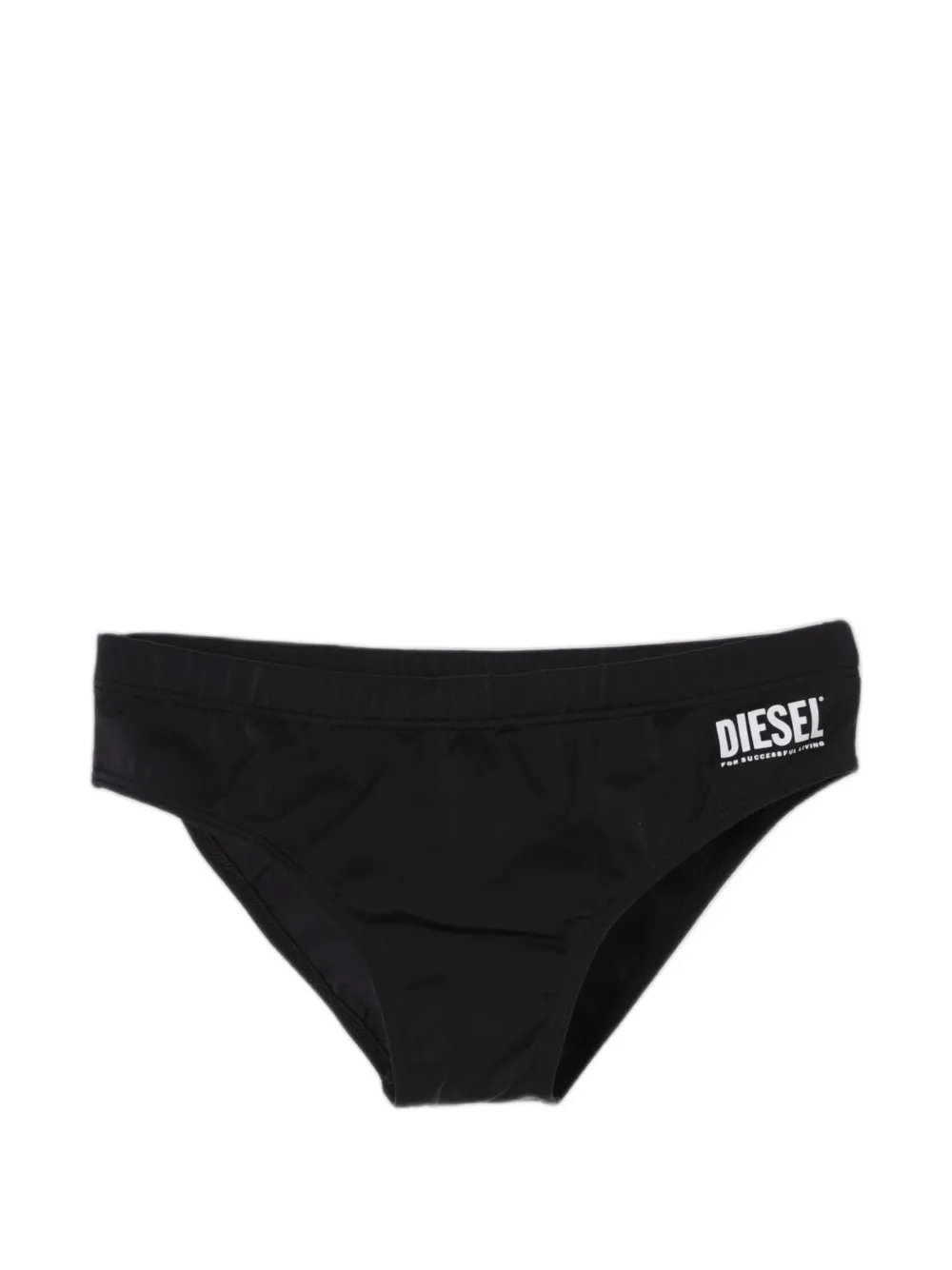 Diesel Kids logo-print swimming briefs - Nero