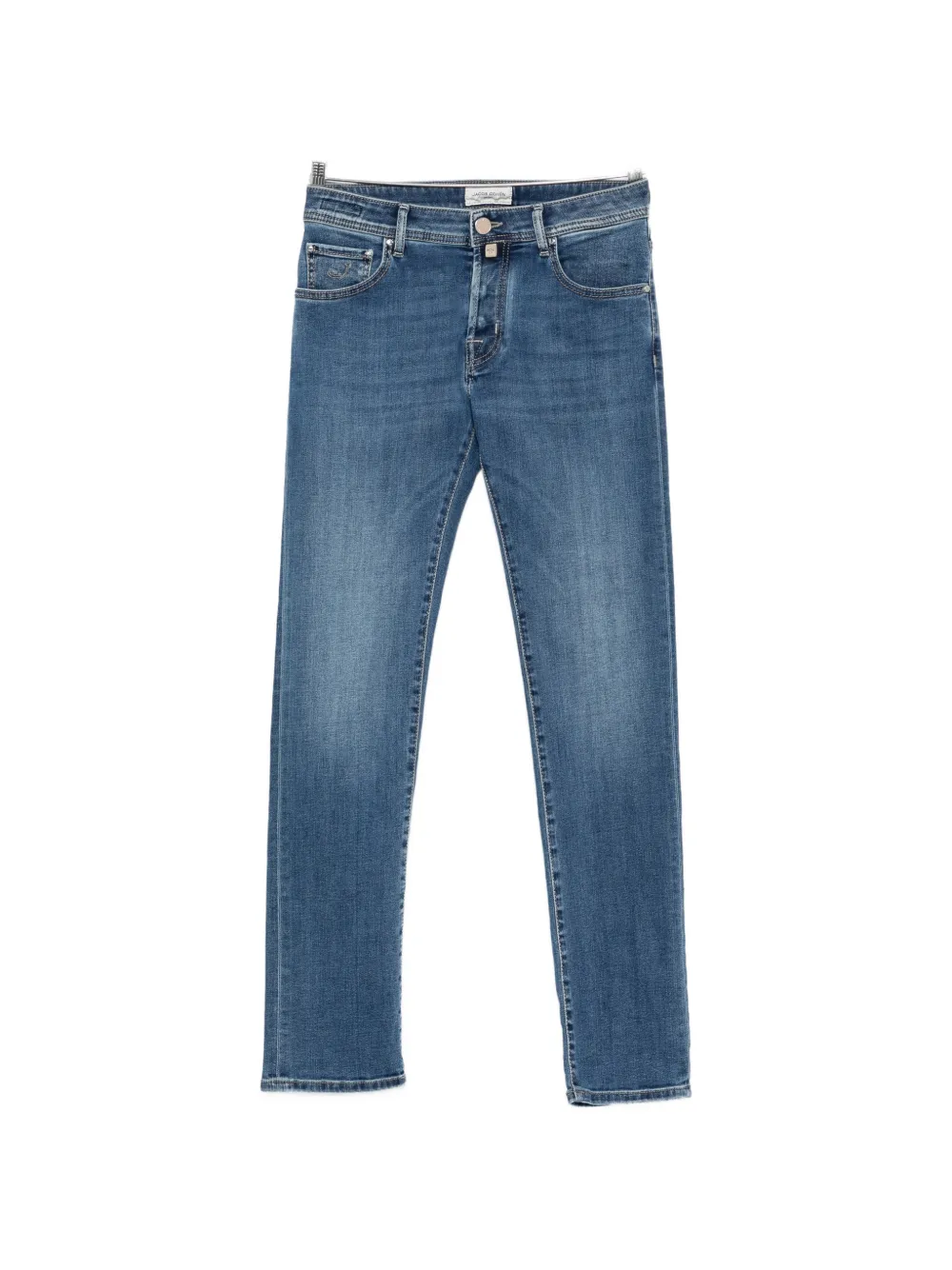 Jacob Cohën logo-patch slim-fit jeans - Blu