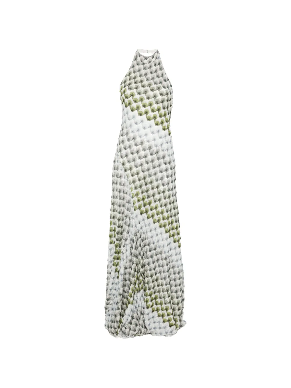 Missoni zigzag-pattern maxi dress - White