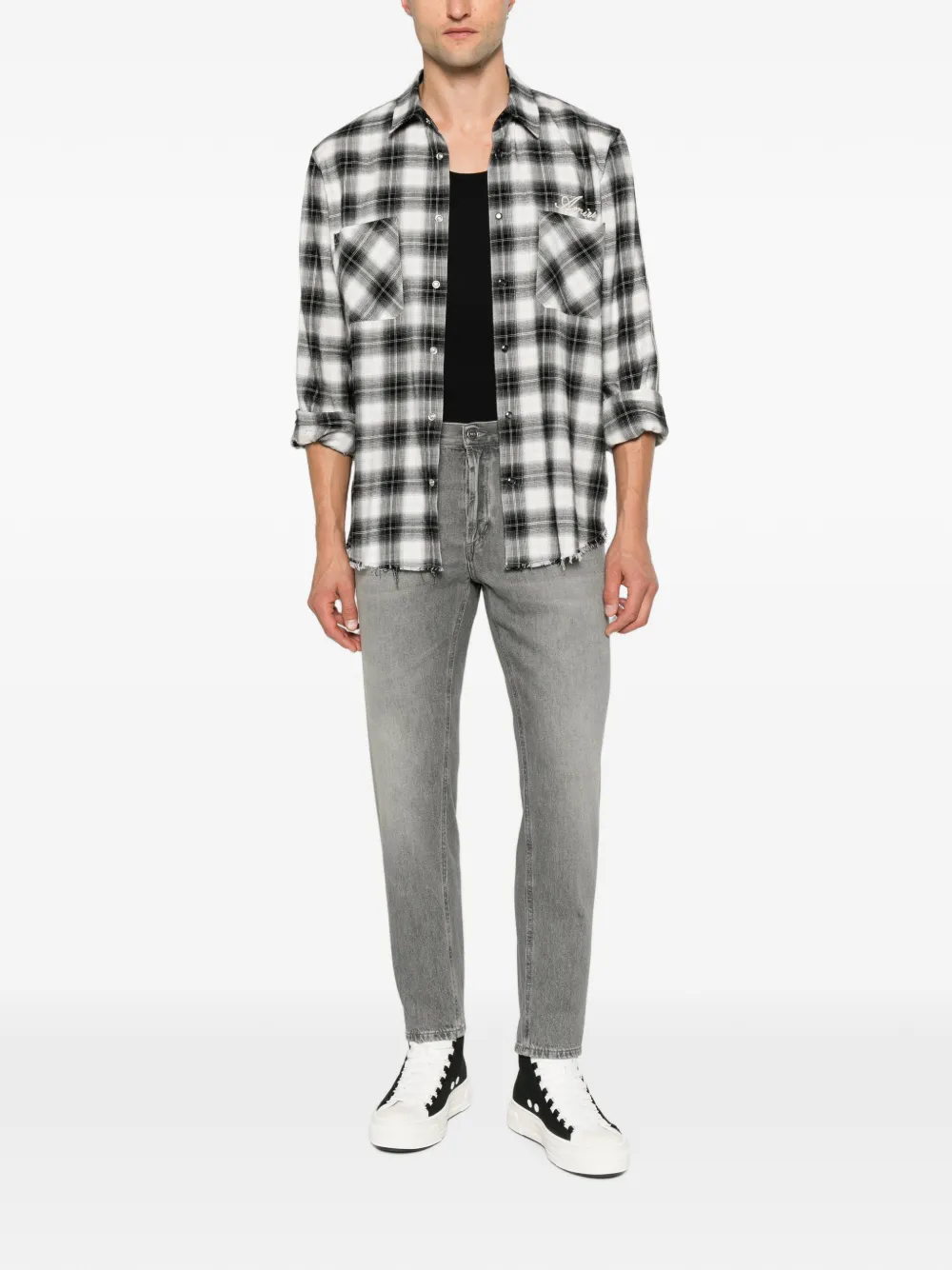 DONDUP Jeans met vervaagd effect Wit