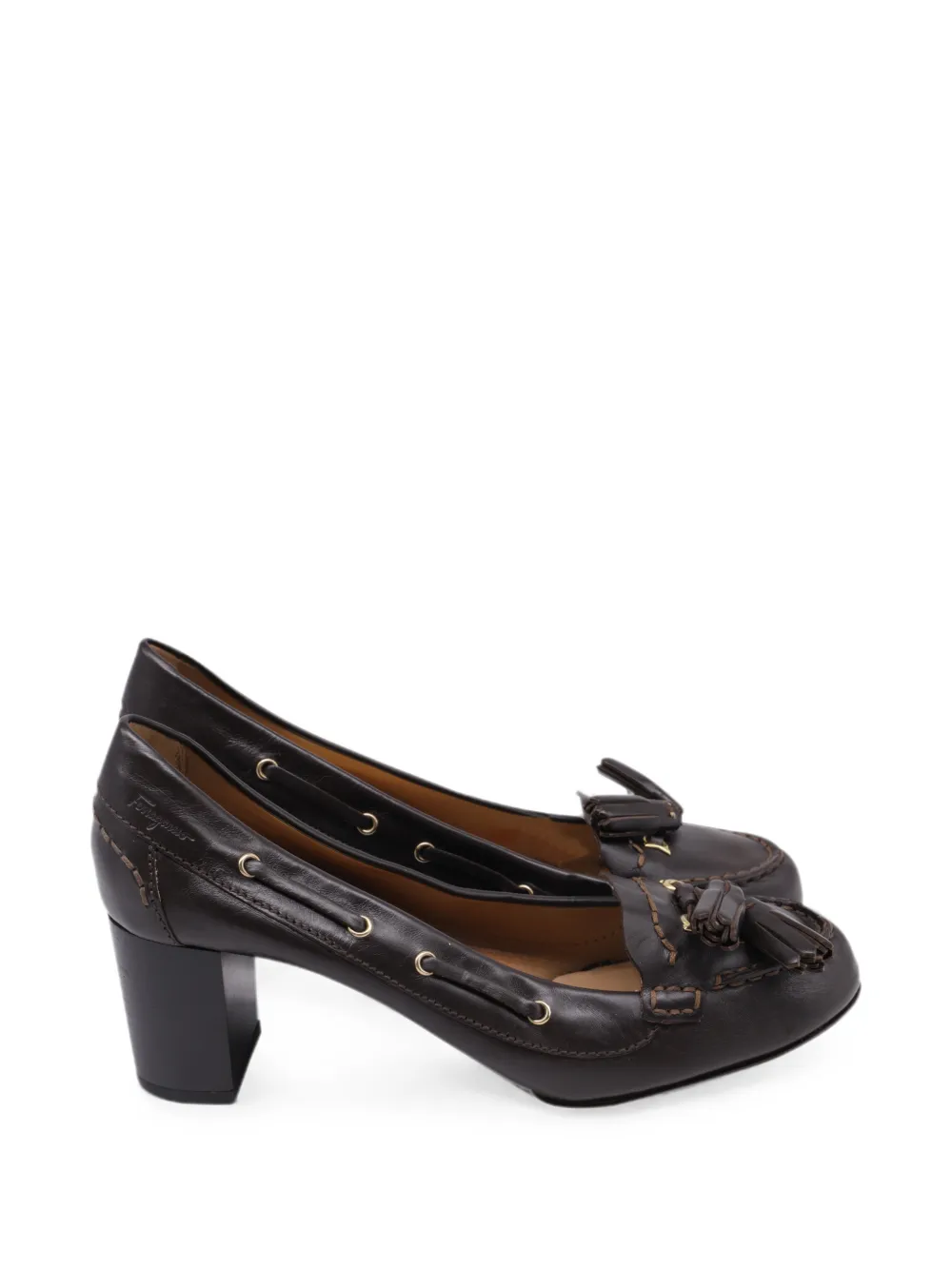 Ferragamo Pre-Owned tassel pumps - Marrone
