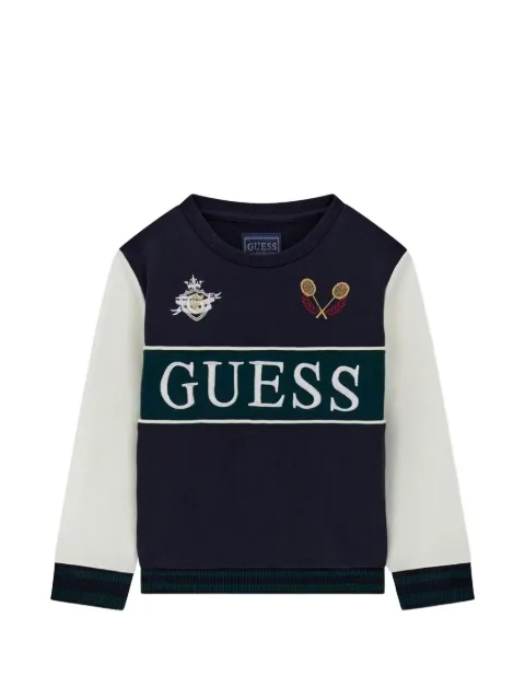 guess kids Pullover in Colour-Block-Optik