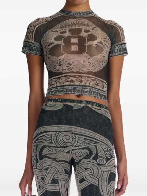 Ottolinger Tree Of Life mesh T-shirt