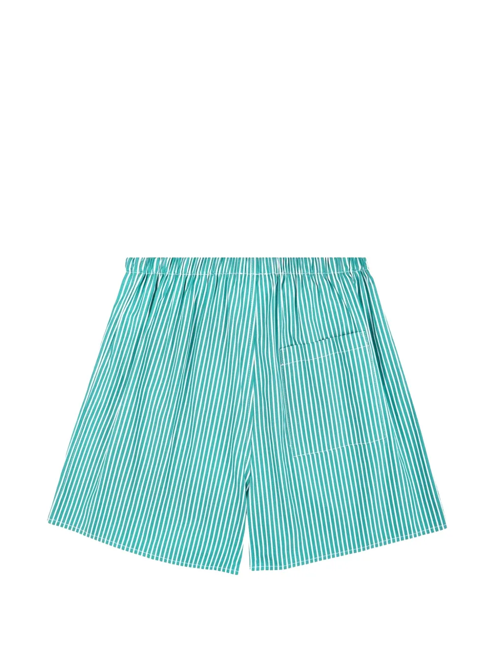Sporty & Rich Ny Crest gestreepte shorts Groen