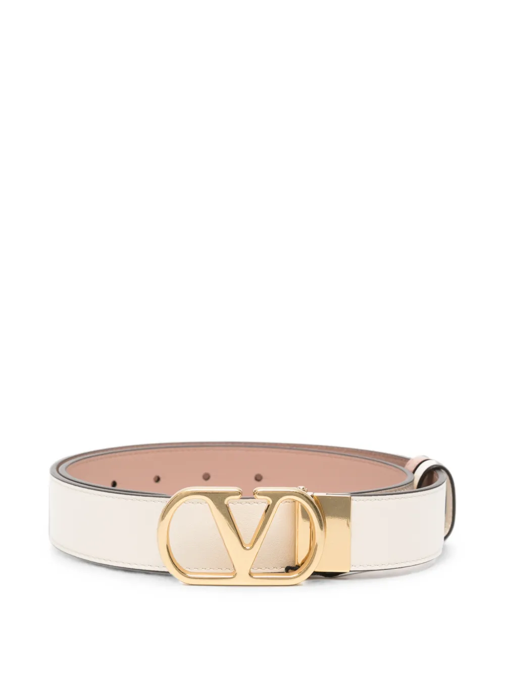 Valentino Garavani VLogo Signature leather belt - Toni neutri