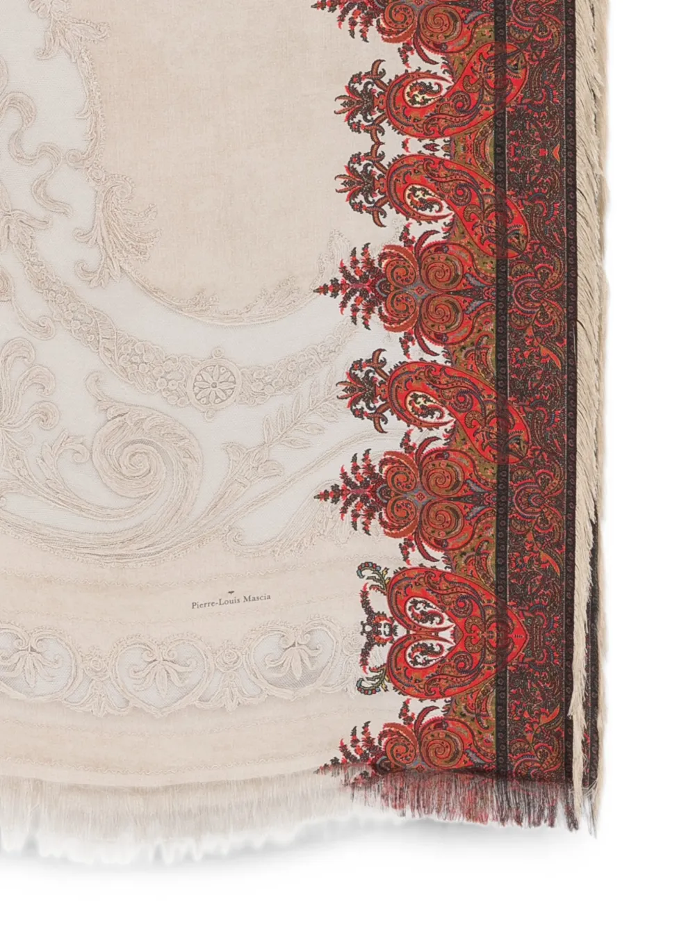 Pierre-Louis Mascia Aloeuw sjaal Beige