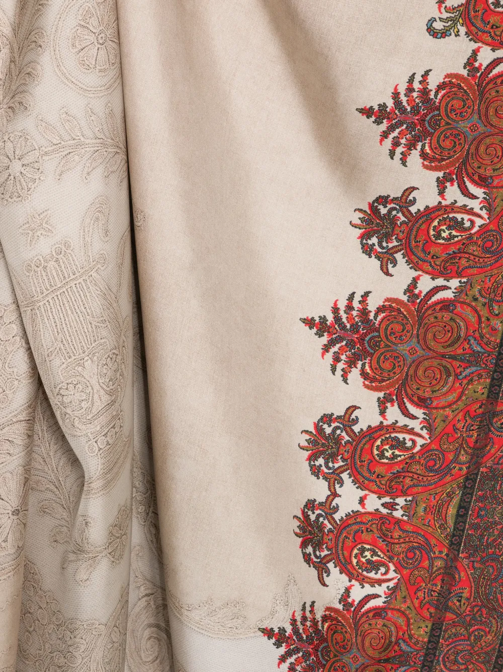 Pierre-Louis Mascia Aloeuw sjaal Beige