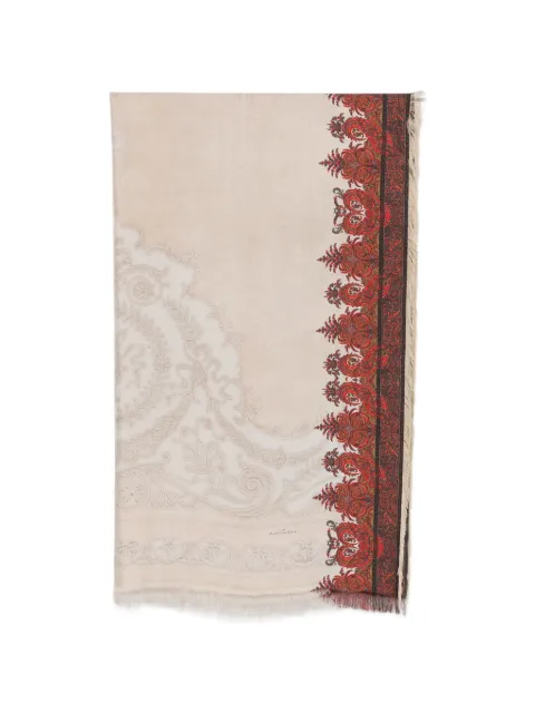 Pierre-Louis Mascia paisley-print fringed scarf