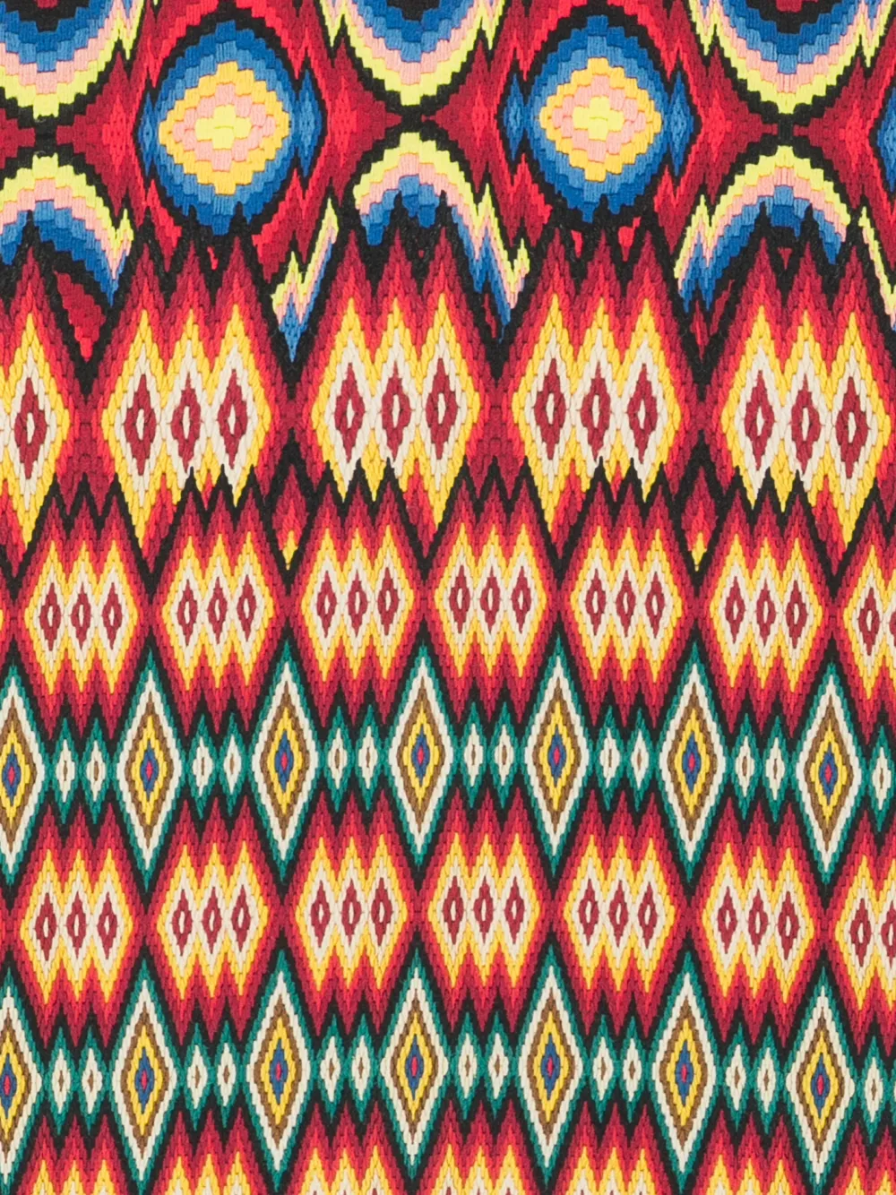 Pierre-Louis Mascia Sjaal met geometrische print en franje Rood