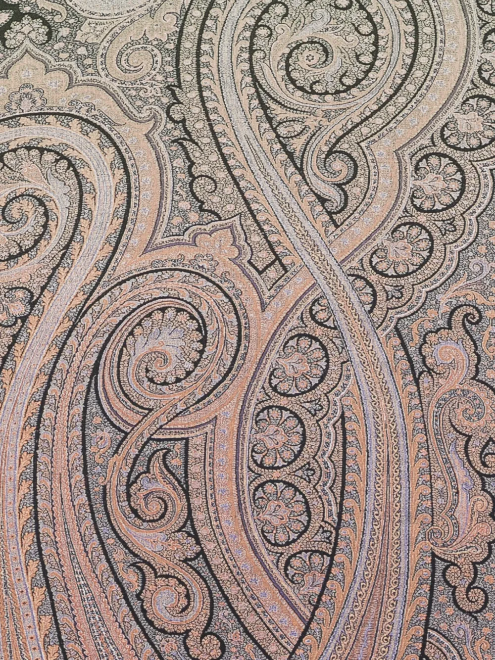 Pierre-Louis Mascia Sjaal met paisley-print en franje Beige