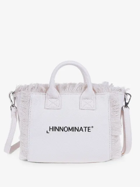 HINNOMINATE small fringed logo-print shoulder bag