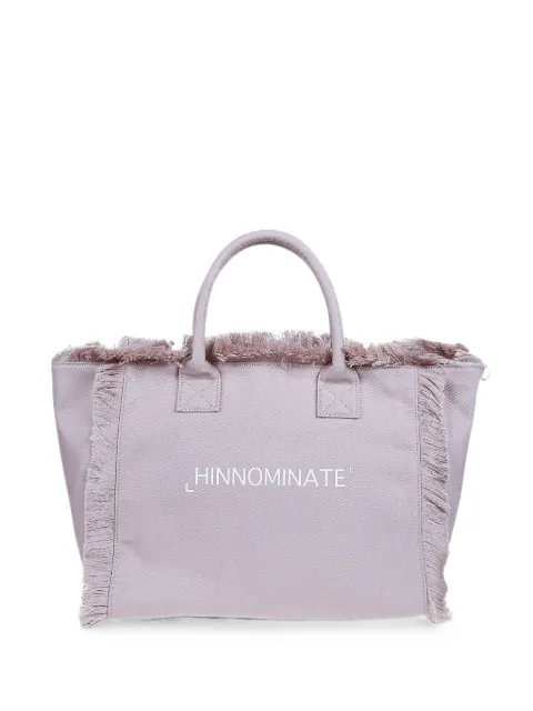 HINNOMINATE large fringe-trim tote bag