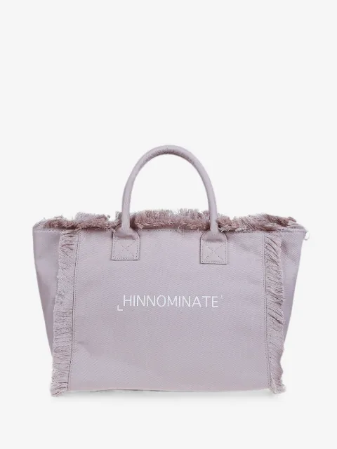 HINNOMINATE large fringe-trim tote bag