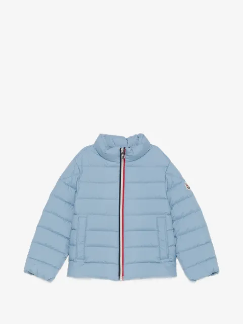 Moncler Enfant quilted logo-patch jacket