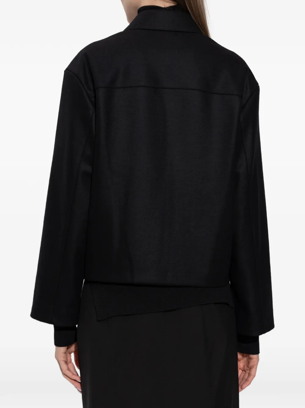 Jil Sander Jack met rits Zwart