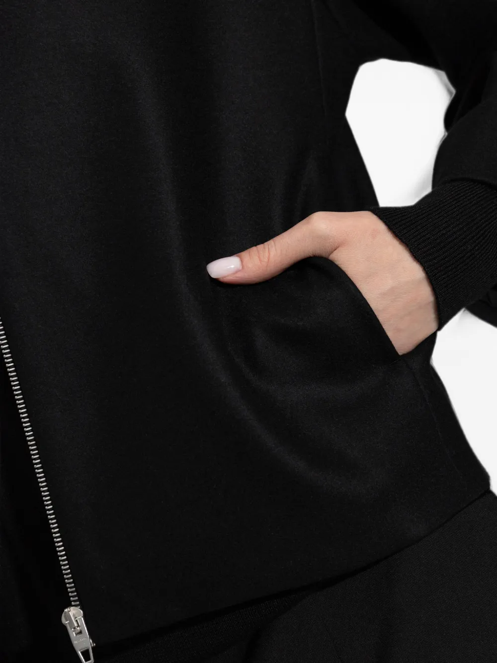 Jil Sander Jack met rits Zwart