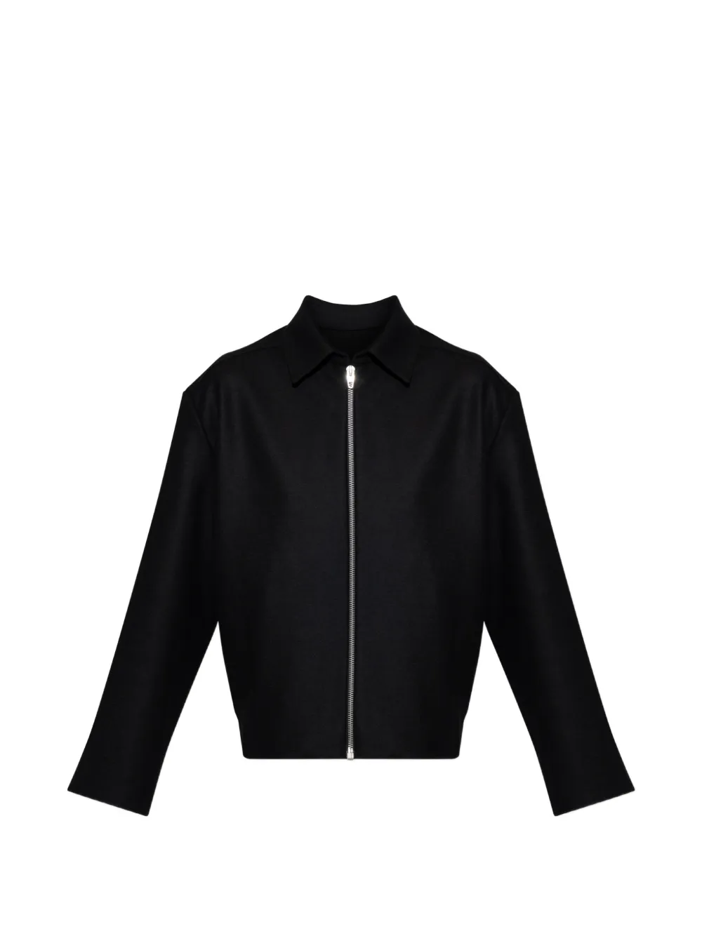 Jil Sander zip-up wool jacket - Schwarz