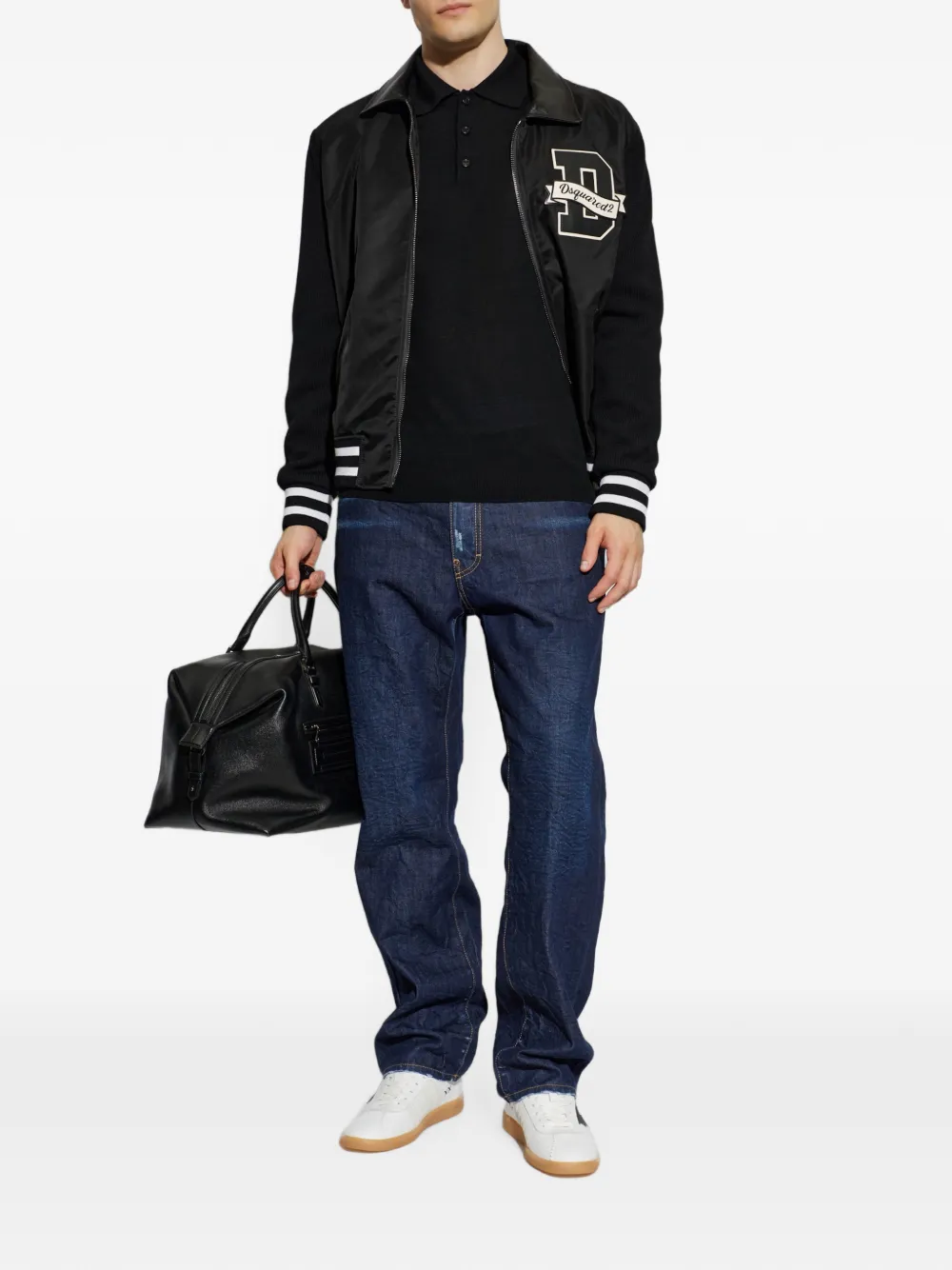DSQUARED2 Trui met polokraag Zwart