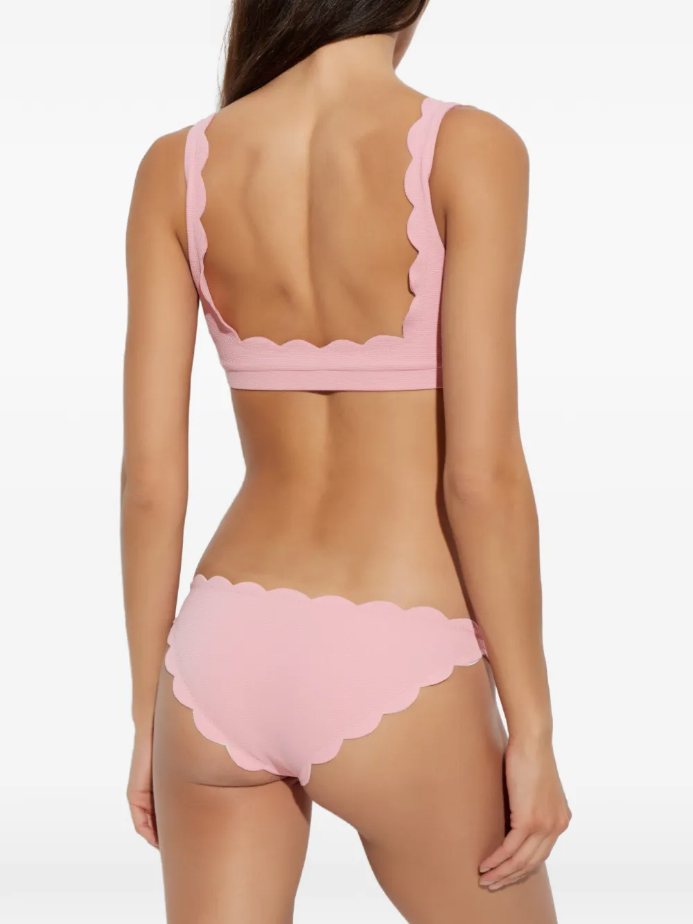 Marysia Bikinislip met gewelfde afwerking Roze