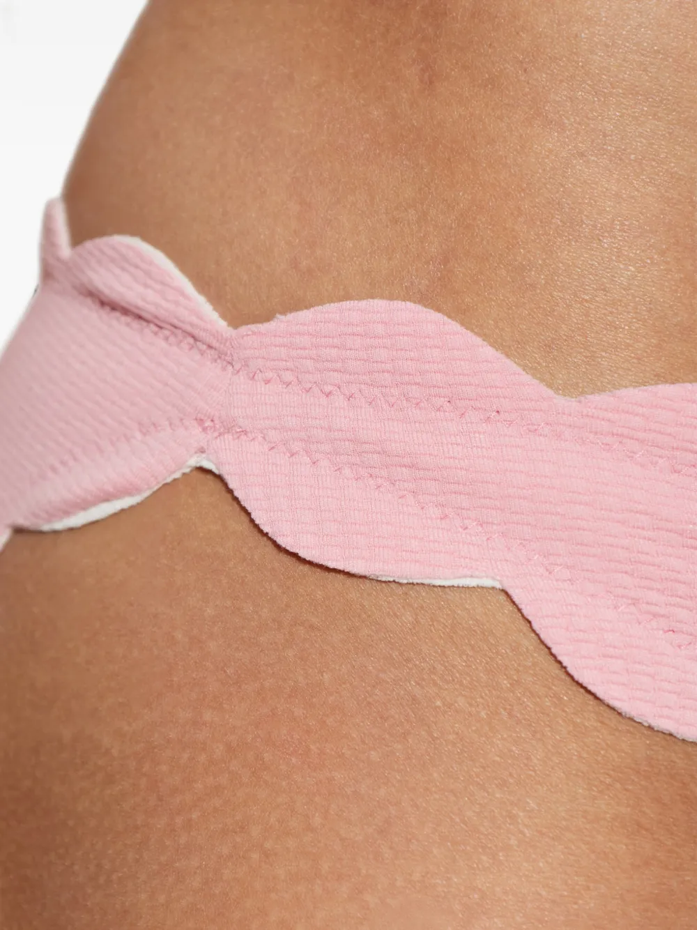 Marysia Bikinislip met gewelfde afwerking Roze