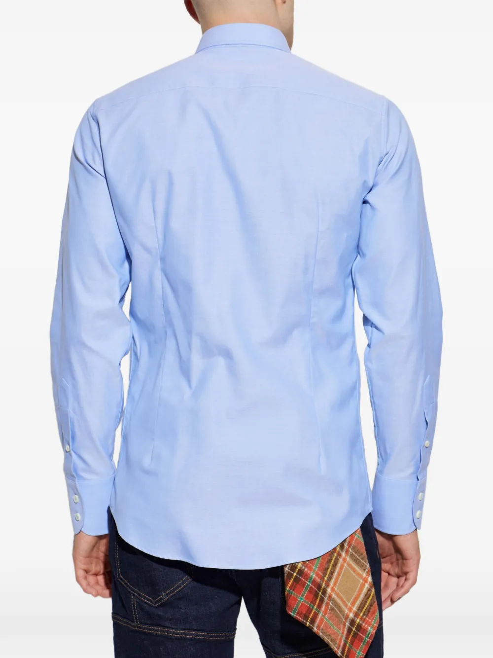 DSQUARED2 70s B. Down button-down overhemd met lange mouwen Blauw