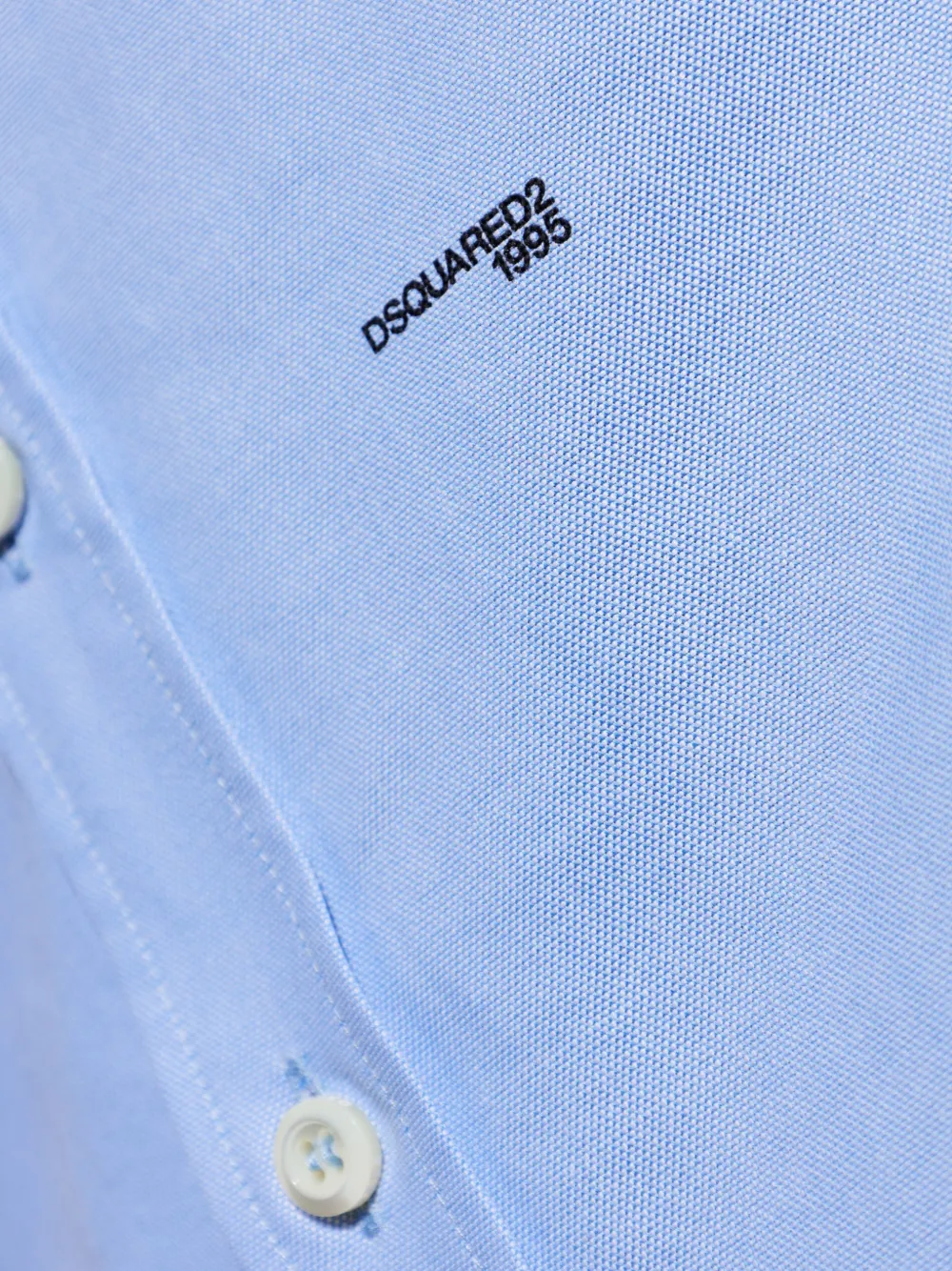 DSQUARED2 70s B. Down button-down overhemd met lange mouwen Blauw