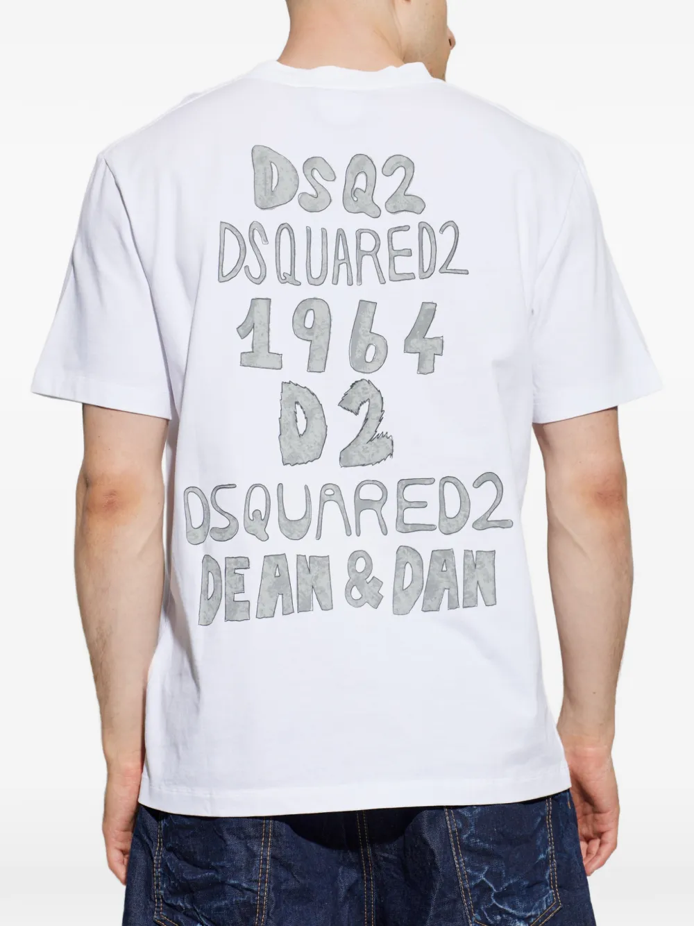 DSQUARED2 T-shirt met borstzak Wit