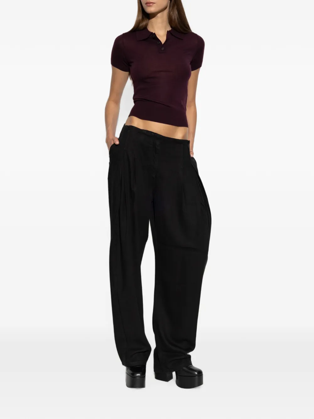 DSQUARED2 Wollen poloshirt Rood
