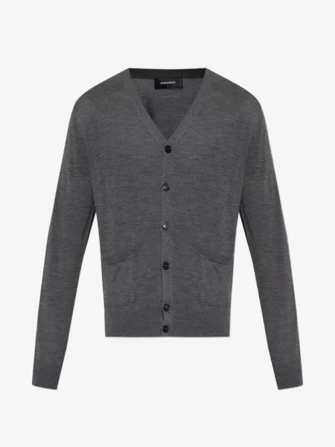 DSQUARED2 cardigan à logo brodé