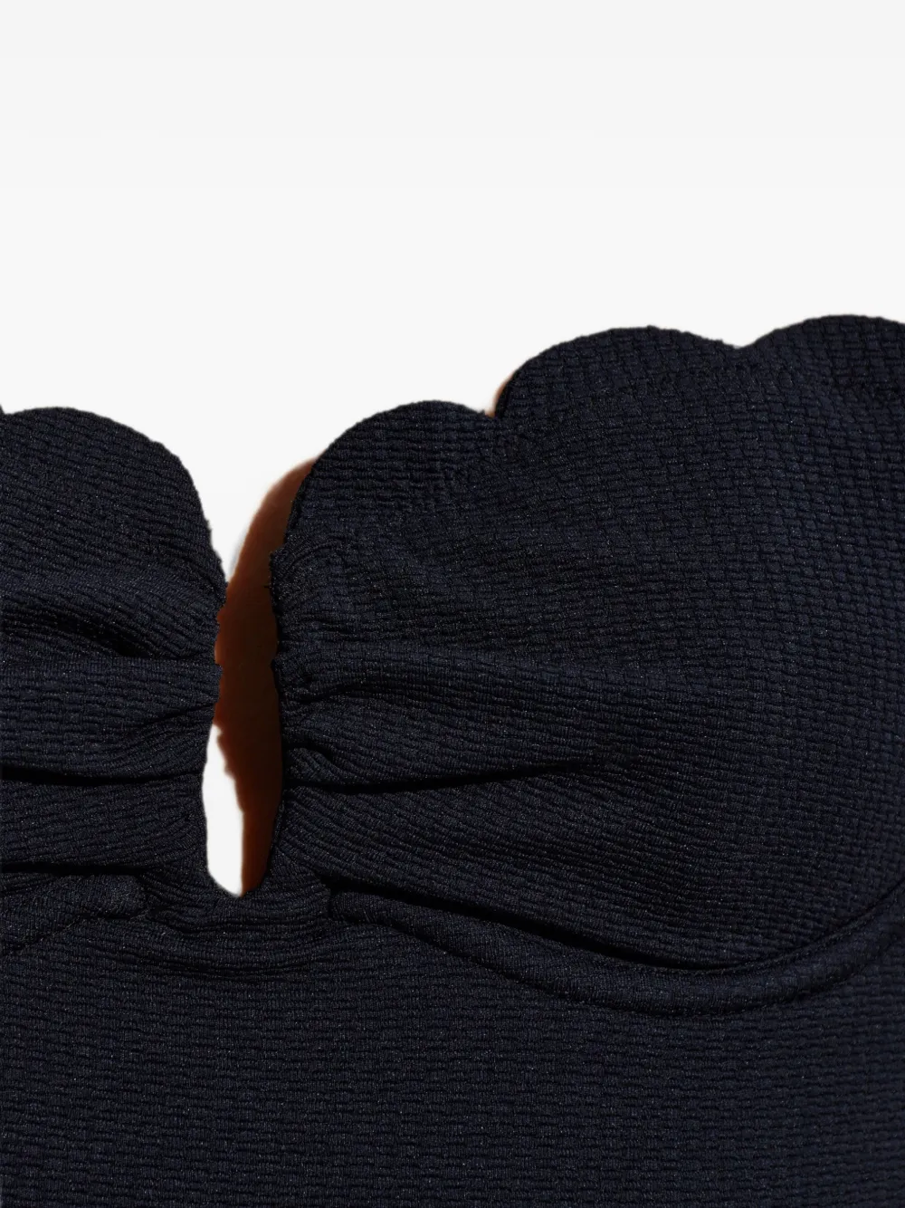 Marysia Lisbon strapless badpak met gewelfde afwerking Zwart